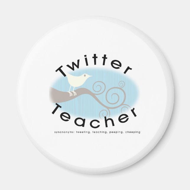 Twitter Teacher Magnet (Front)