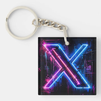 Twitter (X) Logo Keychain