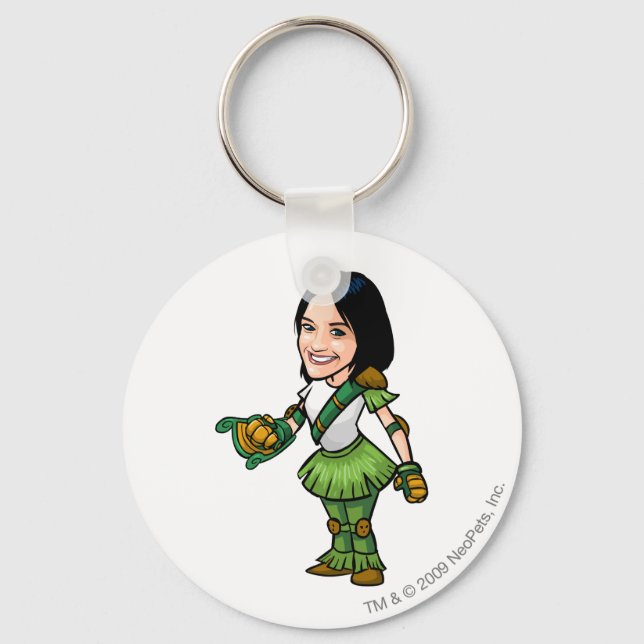 Twitterpate Mystery Island Staff Player Keychain (Front)