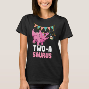 Two A Saurus Dinosaur  Cute Kiddo Triceratops 1 T-Shirt