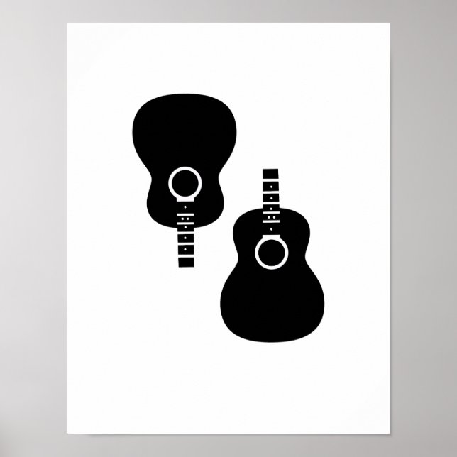 two acoustic guitars decor (Front)