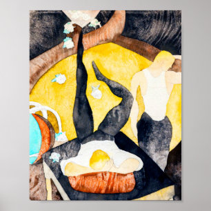 Two Acrobatic Jugglers by Charles Demuth  Poster