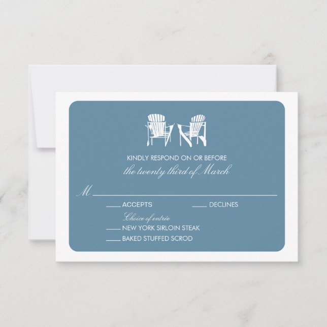 Two Adirondack Chairs RSVP (Front)