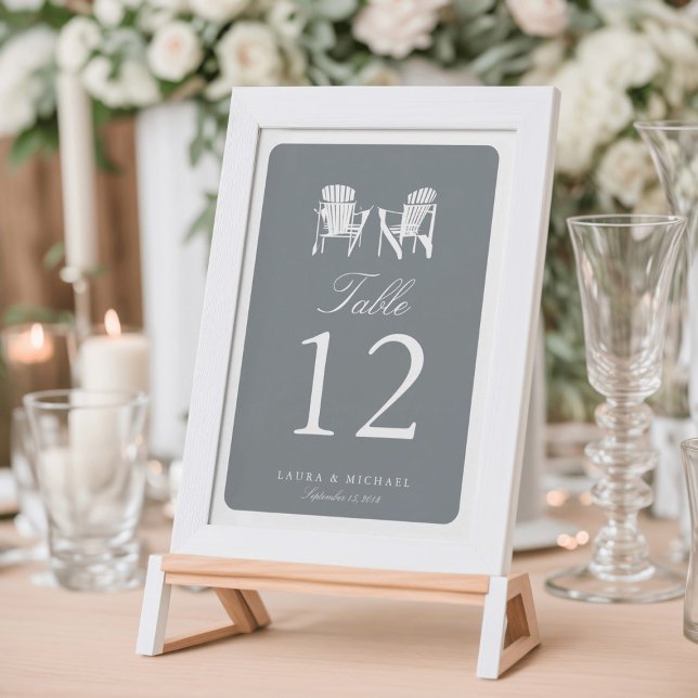 Two Adirondack Chairs | Table Number (Creator Uploaded)