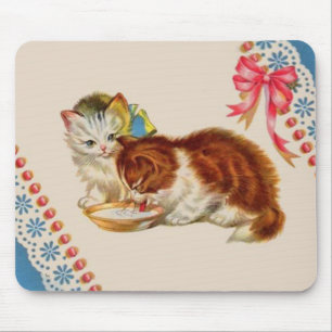 two adorable kittens mouse pad