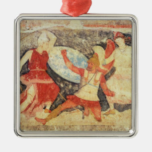 Two Amazons in combat with a Greek Metal Ornament