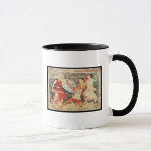 Two Amazons in combat with a Greek Mug
