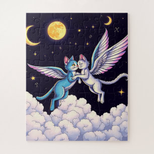 Two angelic cats children's jigsaw puzzle