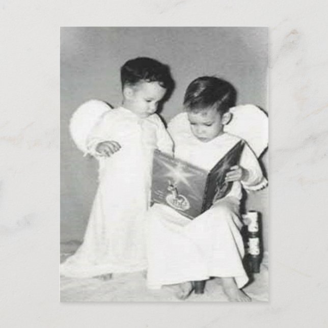 Two angels for Chrstmas post card (Front)