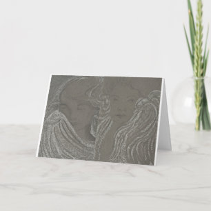 Two Angels Greeting Card