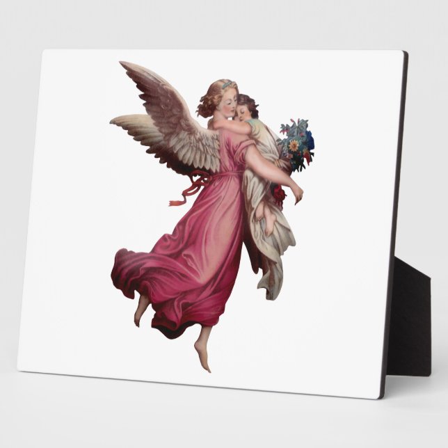 Two Angels in Flight Plaque (Side)