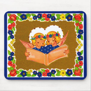 two angels singing mouse pad