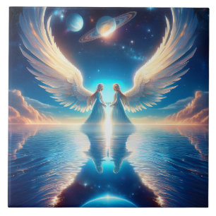 Two Angels Tile