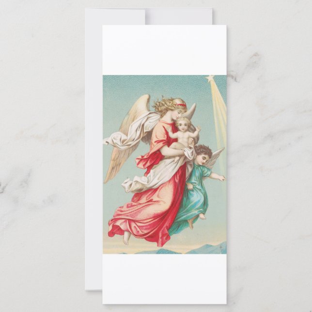 Two angels wear a small child (Front)