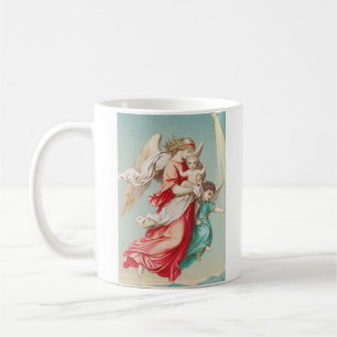 Two angels wear a small child coffee mug