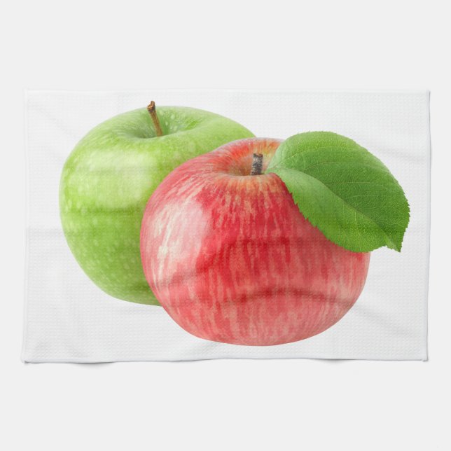 Two apples kitchen towel (Horizontal)