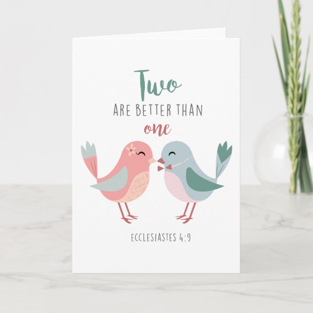 two are better than one christian greeting card (Front)