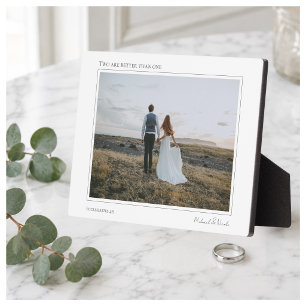 Two Are Better Than One Personalized Couple Photo Plaque