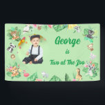 Two at The Zoo Safari Jungle Kids Photo Birthday Banner<br><div class="desc">Bring the wild to your little one’s special day with the “Two at The Zoo” Safari Jungle Kids Photo Birthday Banner—a vibrant, playful decoration designed to make turning two extra memorable. This banner features an adorable jungle safari theme filled with cheerful animals like lions, elephants, giraffes, and monkeys, all set...</div>