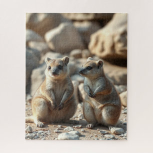Two Aussie Rottnest IsLand Quokkas, Jigsaw Puzzle