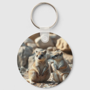 Two Aussie Rottnest IsLand Quokkas, Keychain