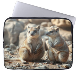 Two Aussie Rottnest IsLand Quokkas, Laptop Sleeve
