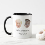 Two Baby Face Personalized Photo Mommy Of Twin Mug<br><div class="desc">Two Baby Face Personalized Photo Mommy Of Twin Mug</div>