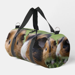 Two Baby Tortoiseshell Guinea Pigs, Duffle Bag