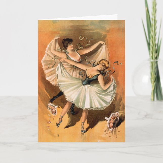 Two Ballerinas greeting card (Front)