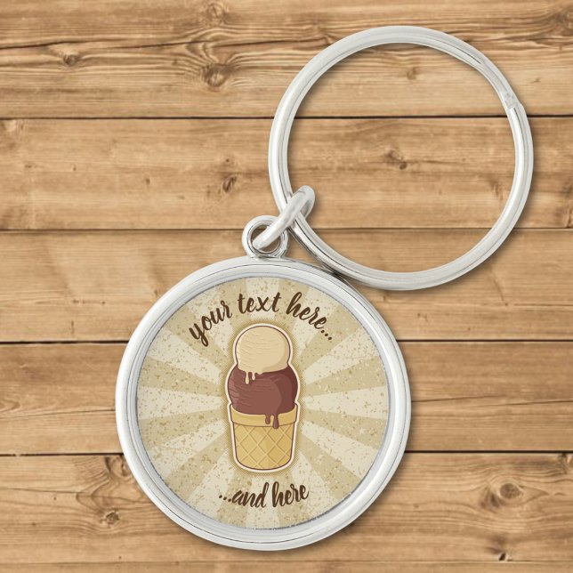 Two Balls Ice Cream Cup Keychain (Creator Uploaded)