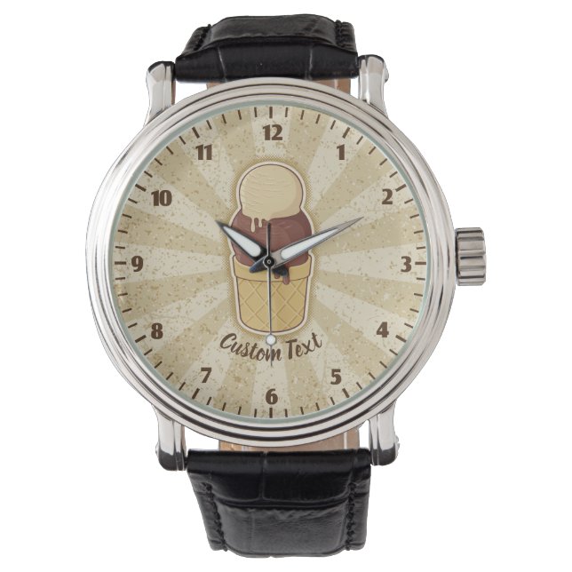 Two Balls Ice Cream Cup Watch (Front)
