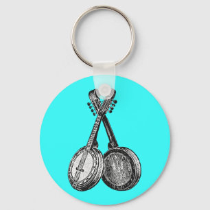 Two Banjos Keychain