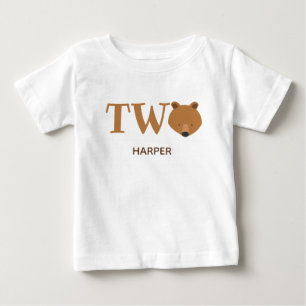 Two Bear 2nd Birthday Baby T-Shirt