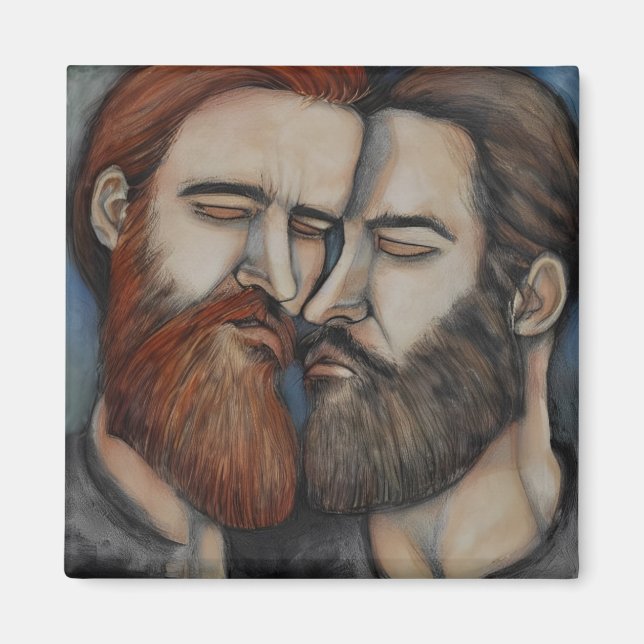 Two Bearded Men Magnet (Front)