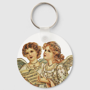 Two Beauthful Angels Keychain