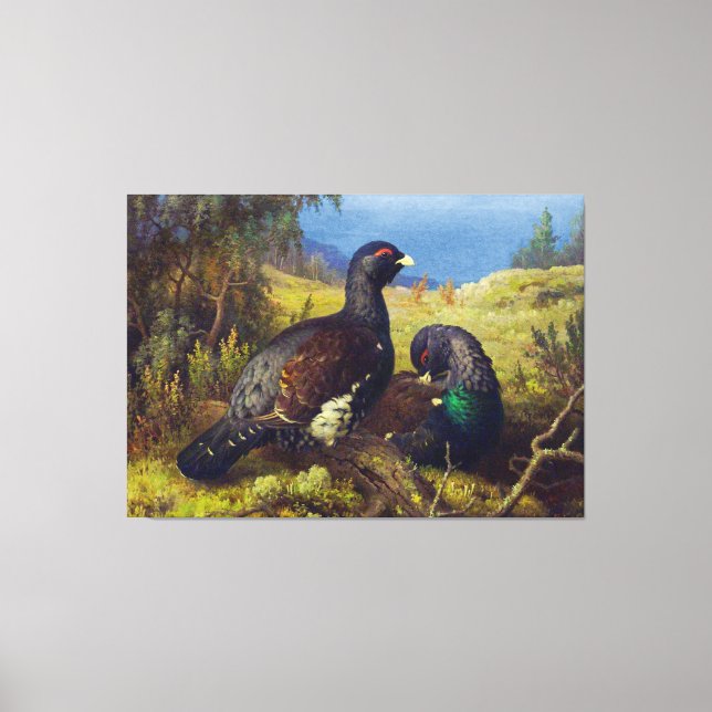 Two Beautiful Birds Canvas Print (Front)