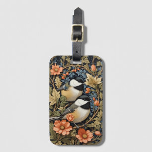 Two Beautiful Black-Capped Chickadees Luggage Tag