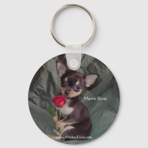 Two Beautiful Roses Keychain