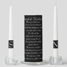 Two Become One WEDDING UNITY CANDLE SET