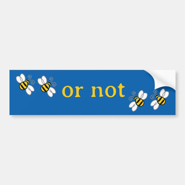 two bee bumper sticker (Front)