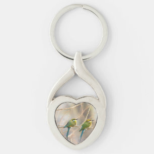 Two Bee-eaters Keychain