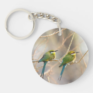 Two Bee-eaters Keychain