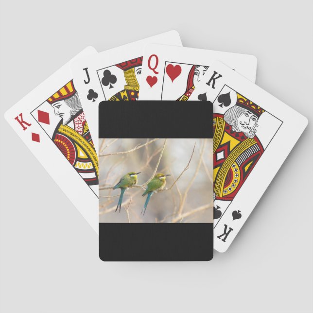 Two Bee-eaters Playing Cards (Back)