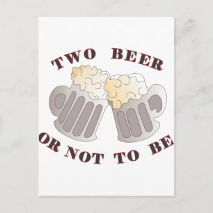 two beer postcard