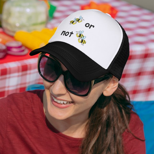 Two Bees or Not Two Bees Trucker Hat (Two Bees or Not Two Bees Trucker Hat)