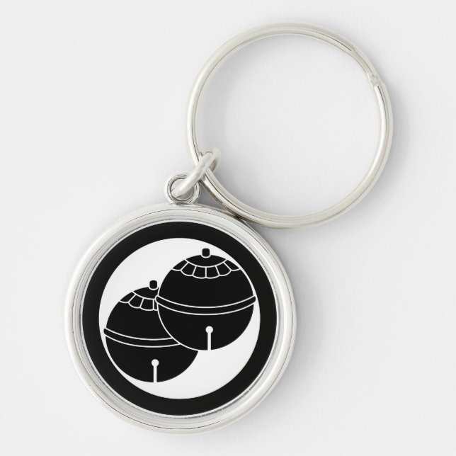 Two bells in a circle keychain (Front)
