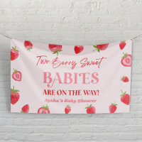 Two Berry Sweet Babies Strawberry Twin Baby Shower