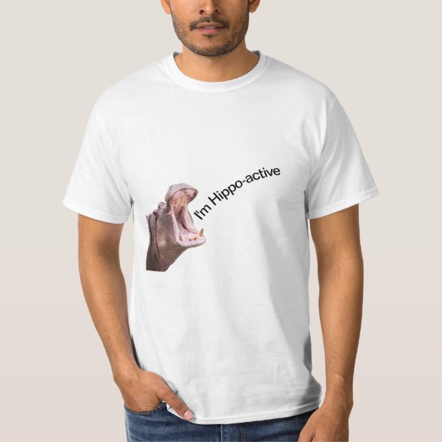 Two Big Mouth Hippo's T-shirt (Front)
