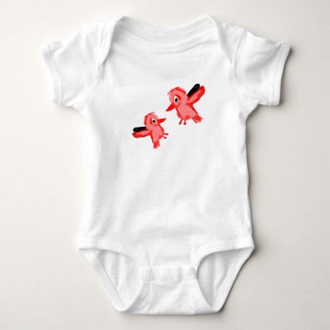 Two Birds Baby Bodysuit (Front)