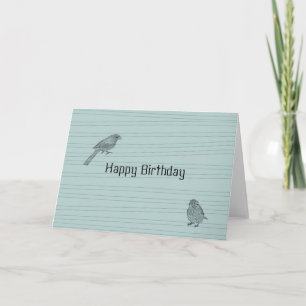 Two Birds Birthday Card